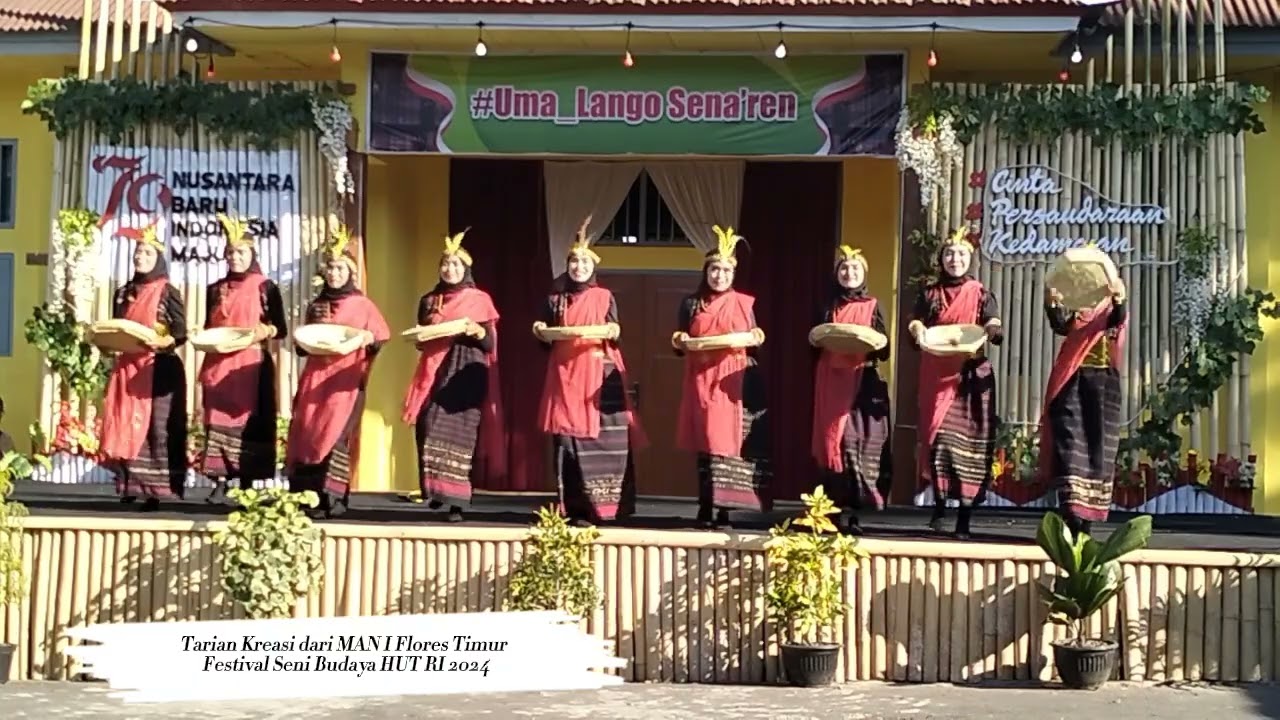 Tarian Kreasi // MAN I Flores Timur // Festival Seni Budaya HUT ke-79 RI Tahun 2024