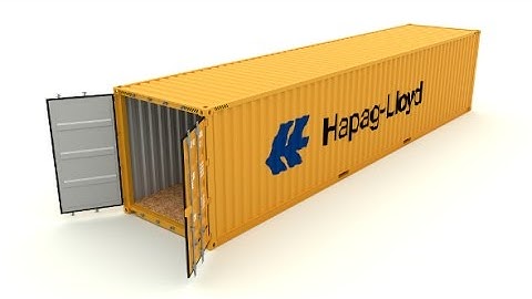 Shipping Container Hapag Lloyd 3D Model