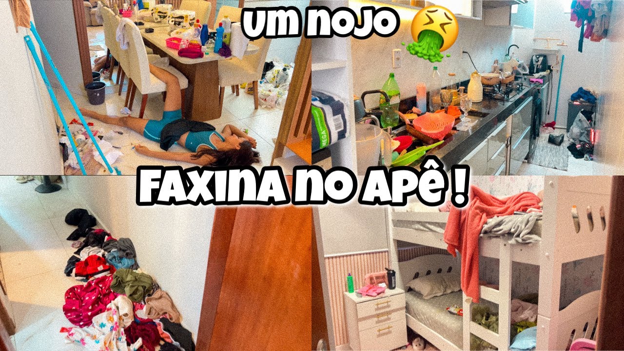 A CASA ESTAVA UM NOJO 🤮🤢| FAXINA NO APÊ | O DIA TODO NA LIMPEZA E ORGANIZAÇÃO 🏠