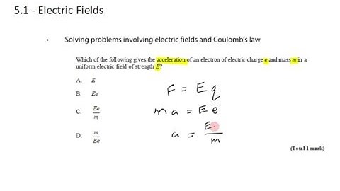5-1   Force on a Charged Particle in an Electric Field