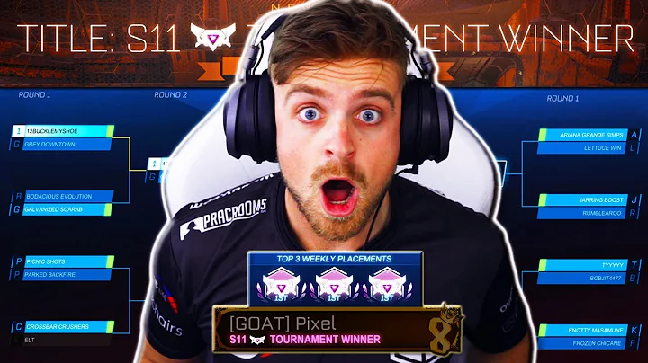 *OMG* Unlocking the ULTRA RARE Pink SSL Tournament Winner Title in Rocket League in JUST ONE WEEK!