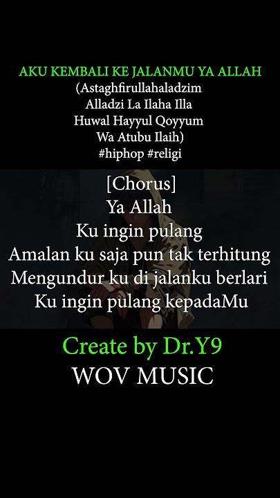 PART3 AKU KEMBALI KE JALANMU YA ALLAH  #hiphop,#religi #lagureligiterbaru