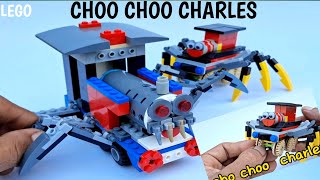 Lego CHOO CHOO CHARLES train spider monster  Horor Train thomas (tutorial)