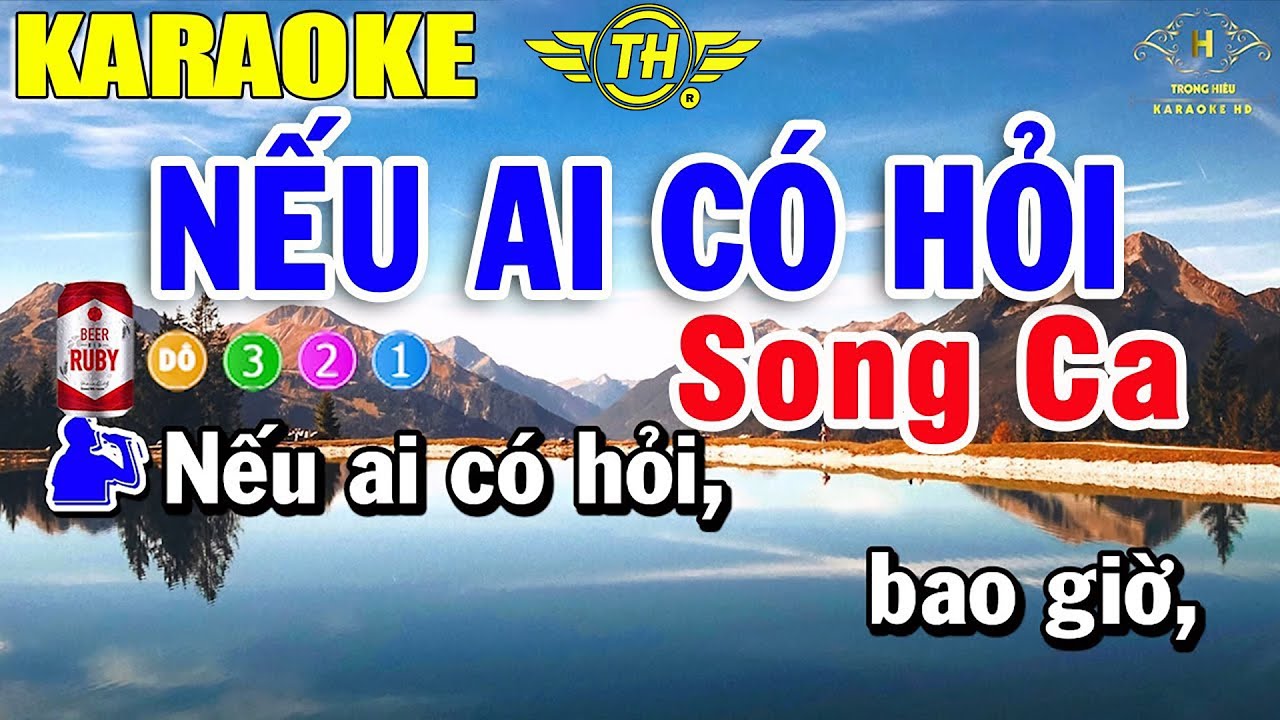Nếu Ai Có Hỏi Karaoke Song Ca 2021 | Trọng Hiếu