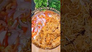 Kolkata style chicken dum briyani 🤤 | #shorts #briyani #chicken #youtubeshorts #trending #viral
