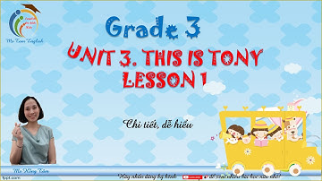 Tiếng Anh 3 Unit 3 This is Tony Lesson 1 - Ms Hồng Tâm