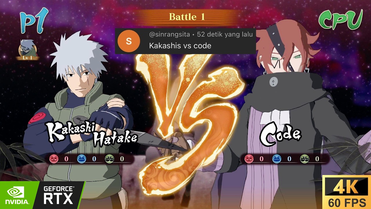 KAKASHI VS CODE [REQUEST FIGHT] | NARUTO X BORUTO Ultimate Ninja [4K ...