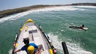 Perranporth May 2026, new rowers learning to trail