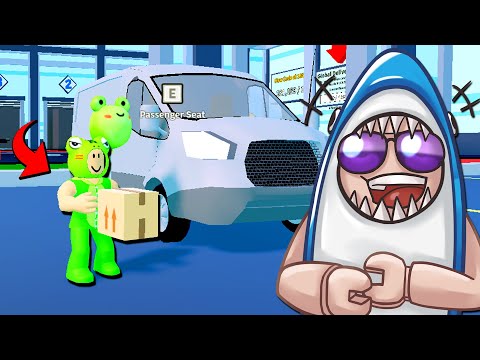 กบหลามลองเป็นพนักงานส่งพัสดุ 1 วัน - Roblox