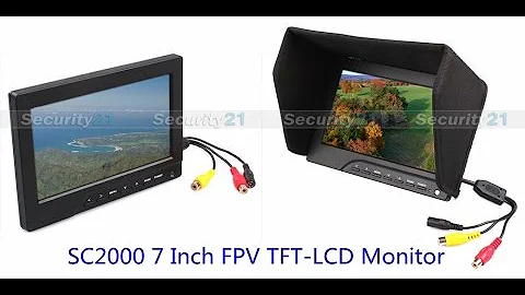 Comparison between SC2000 7 Inch FPV  TFT-LCD monitor and other knockoff