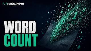 How to Count Words, Characters & Reading Time Online Free | FreeDailyPro.com News