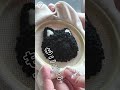 【パンチニードル】🐈‍⬛　ふっくらふわふわ黒猫のチャーム　🐈‍⬛　#パンチニードル#フリーステッチングニードル#handmade#satisfying