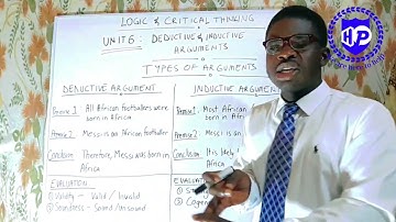 Logic and Critical Thinking - Unit 6 (Deductive and Inductive Arguments)