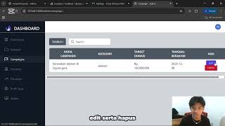 UTS FRAMEWORK, Mendemokan Project Laravel (backend donasi) 