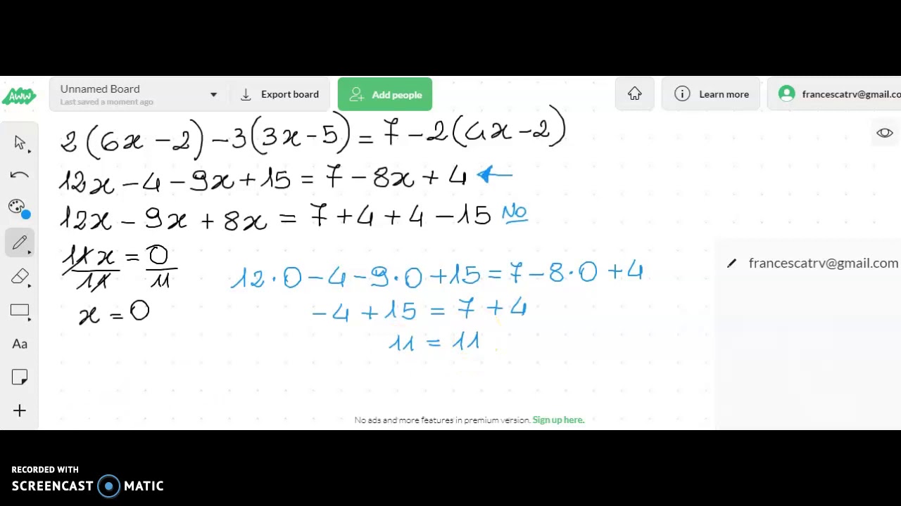 Risoluzione di equazioni con termini frazionari 2parte