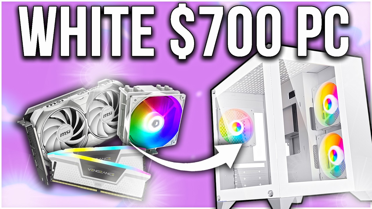 BEST 700 WHITE Gaming PC Build In 2024 YouTube 