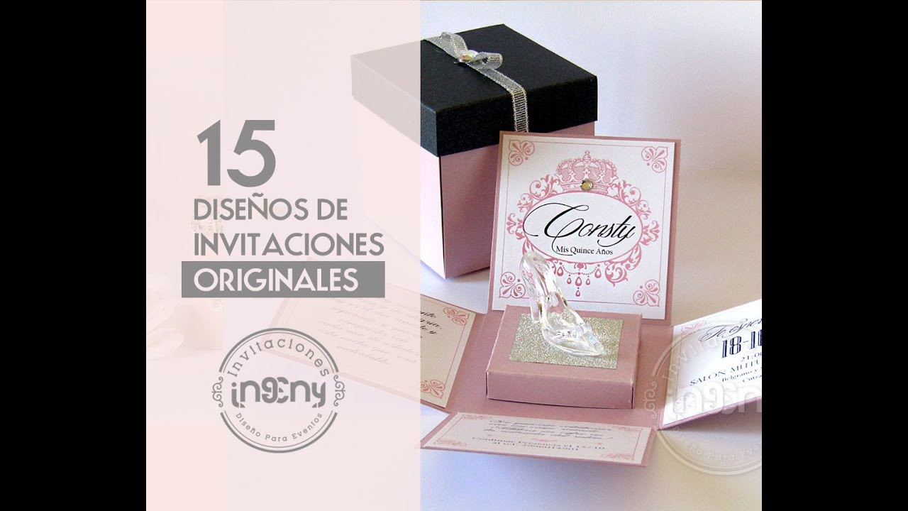 Invitaciones originales 15 diseños
