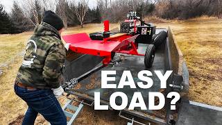 Loading A Log Splitter Into A Trailer Alone Can It Be Done?