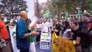 Cheney Rally Thu 7:34 - Dick Cheney you are a war criminal