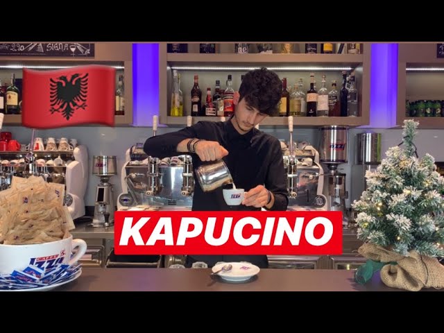 KAPUCINO Përgatitja Përfekte Tutorial Shqip🌟🇦🇱🍸- BARMAN - Jurgen Hakani class=