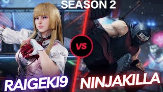 Tekken 8 | NinjaKilla (Law) VS Raigeki9 (Lili) Ranked Match Tekken 8 | NinjaKilla (Law) VS Raigeki9 (Lili) Ranked Match