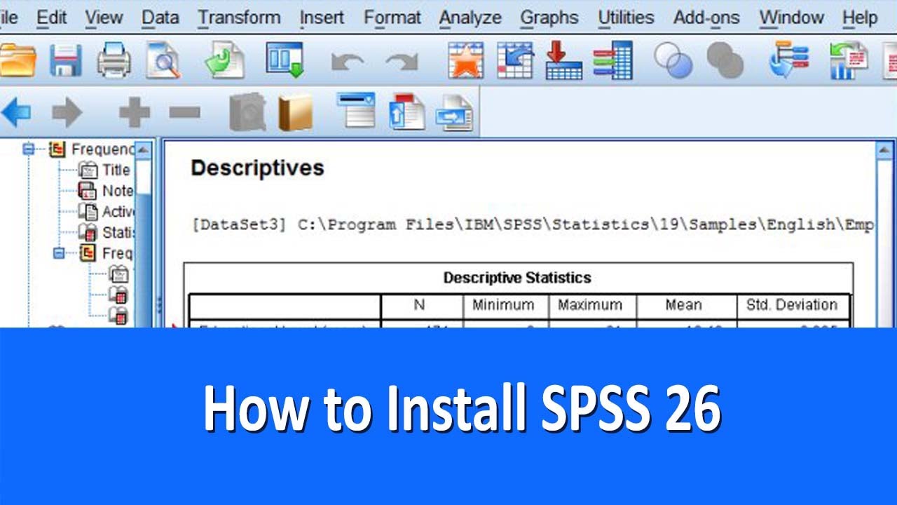 How To Install SPSS 26 YouTube How to install spss 26 youtube