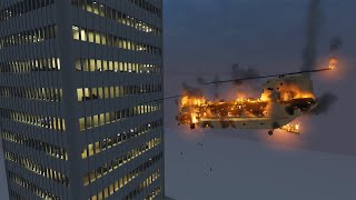 Helicopter on FIRE VS Flammable Office Building | Teardown screenshot 4