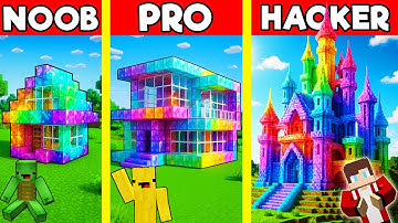 CRYSTAL BASE Build Battle In Minecraft - NOOB VS PRO CHALLENGE - Maizen Mizen Mazien Parody