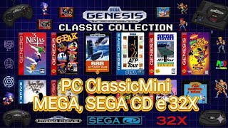 MEGA DRIVE, SEGA CD E SEGA 32X COMPLETO PARA SEU PC