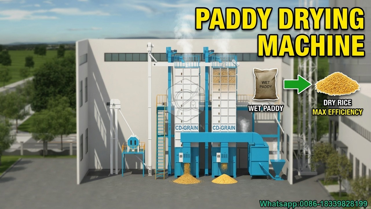 Paddy Rice Drying System Paddy Dryer Machine for Parboiled Rice Mill Plant | Low Temperature ...