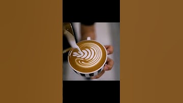 Tulip latte art | Latte art tutorial for beginners - Tulip 🌷