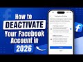 How to Deactivate Your Facebook Account in 2026