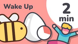 2 Minute Wake Up Timer for Kids (Visual Countdown)