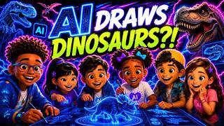AI Draws Dinosaurs?! 🦖 | Miles & Zuri Adventures
