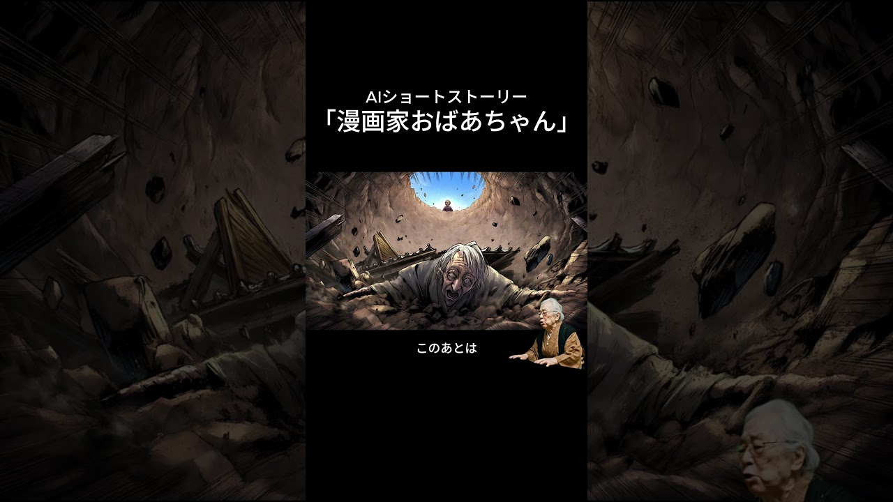 漫画家おばあちゃん【AIショートストーリー】 #ai #aivideo #aishorts #PR #pixai