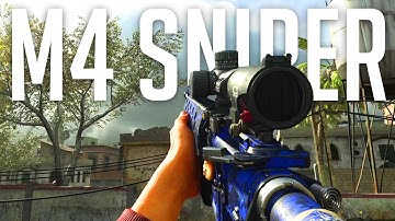 The M4 Sniper is Amazing! - Modern Warfare Search and Destroy
