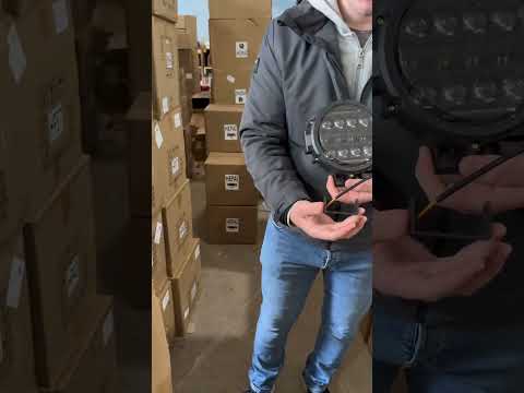 Світлодіодна лінзована LED фара 90Вт, Дальнє світло, ДХО, видео 1