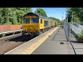 🎺🎺👍😃 thanks Mr driver double header “John Ellis” 66785 & 66701 4D80 15;44 9E Lea Road 24/5/2026