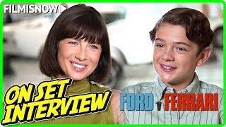 Ford v ferrari - caitriona balfe "mollie miles" & noah jupe "peter
[on-set interview] directed by james mangold and starring christian
bale, matt damo...