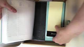 A5 Duck Egg Filofax unboxing