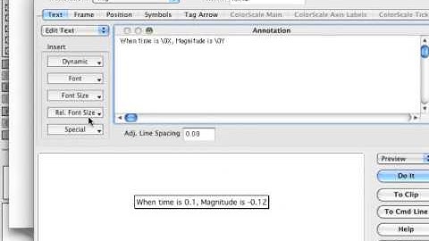 Igor Pro Guided Tour 1: 1.4 Adding a Tag