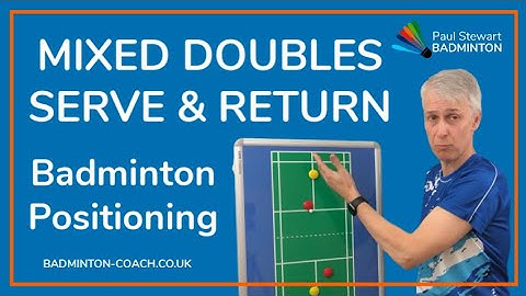 Badminton Serve and Return Positioning for Mixed Doubles