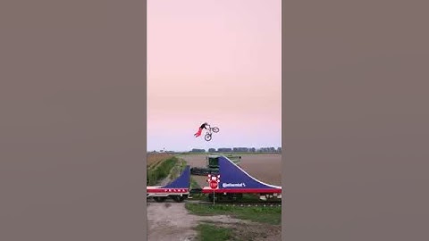On track to a world’s first on top of a moving train proving that anything is possible #redbull #mtb