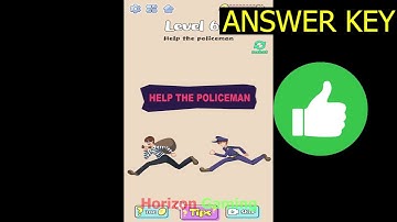 Brain Wind - Tricky Puzzle Game LEVEL 60 Help the policeman - Gameplay Walkthrough Android IOS