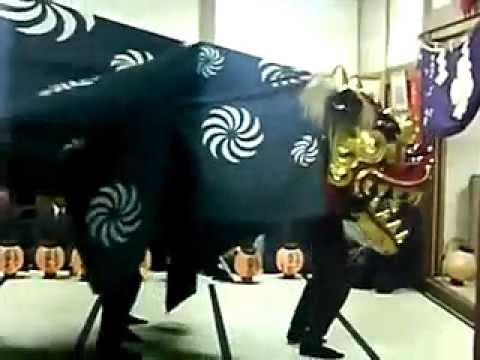 信濃町古間の秋祭り 大獅子の獅子舞い Youtube