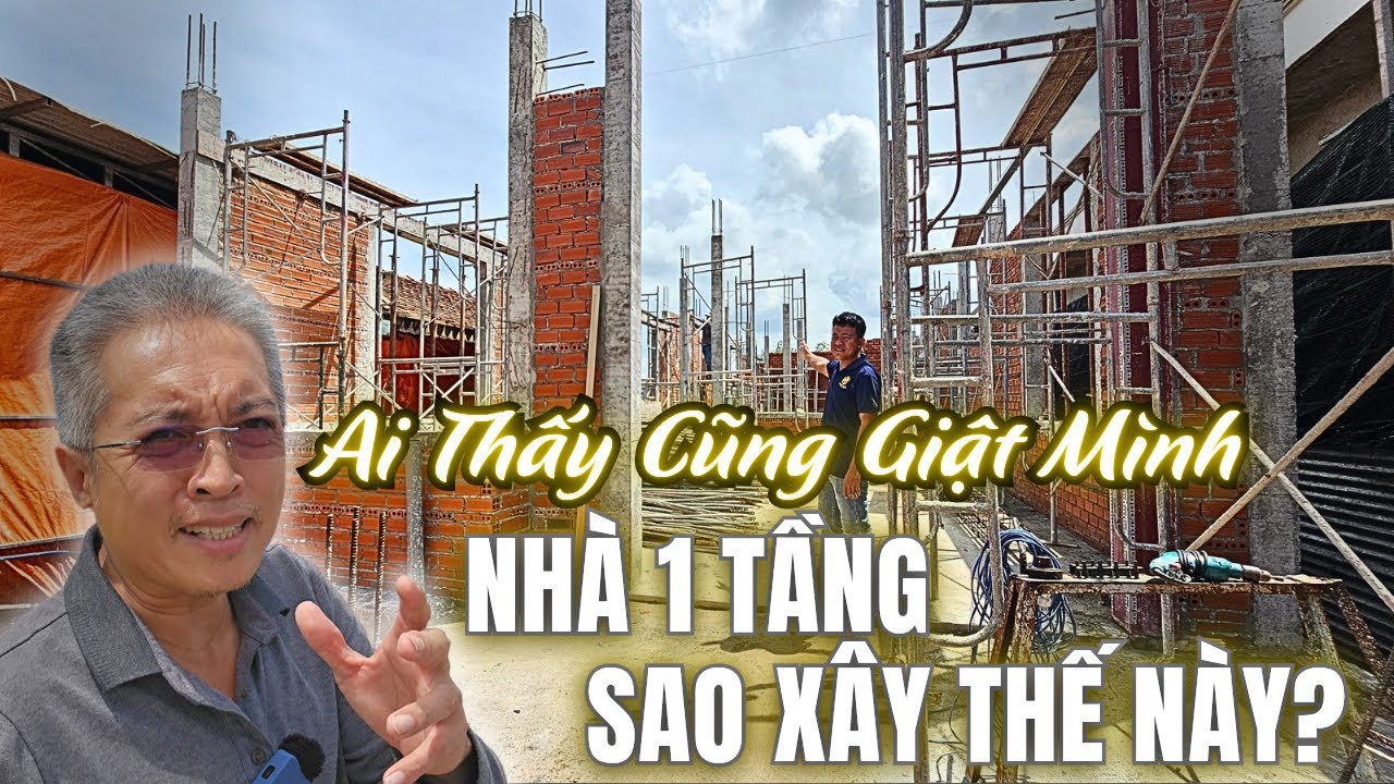 Tây Ninh: nghe thợ xây, chủ nhà chơi lớn dựng cả rừng cột sắt làm nhà 1 tầng. Tưởng kiên cố nhưng...