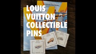 Louis Vuitton | Volez, Voguez, Voyagez collectible pins | Charles California Louis Vuitton | Volez, Voguez, Voyagez collectible pins | Charles California
