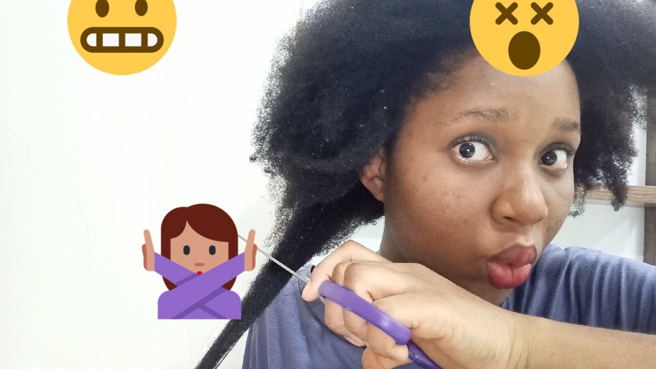 How to trim your ends without heat YouTube