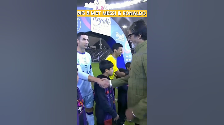Amitabh Bachchan meets Messi & Ronaldo 🔥 #messi #ronaldo #shorts