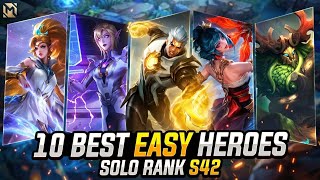 10 BEST EASY HEROES FOR SOLO RANK IN SEASON 42 | 2 HEROES EVERY ROLE | MLBB screenshot 4